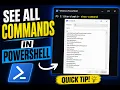 How to See All Commands in PowerShell