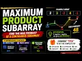 Maximum Product Subarray Medium DSA Interview Question Typical Techy05
