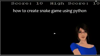how to create snake game using python - using turtle module