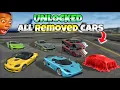 Unlocked all removed cars in Extreme car driving simulator