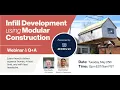 Infill Development using Modular Construction Webinar