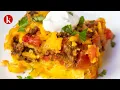 Rotel Cornbread Casserole with Ground Beef