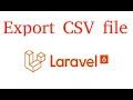 Laravel 6 tutorial Export Excel CSV