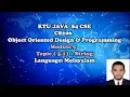 KTU Java OODP Module 5 - 5 1 String Lecture