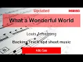 Lagu What a Wonderful World V2 : Louis Armstrong : Alto Sax Playalong Backing Track