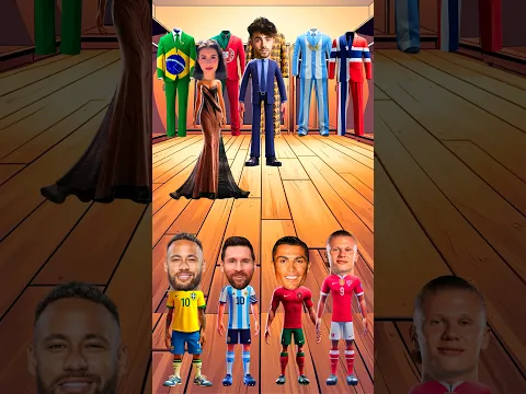 ¿Qué traje debo comprarle a mi marido? Messi vs Ronaldo vs Neymar vs Haaland 🤵🏻‍♂️📦🤔🤩😍