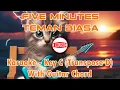 Download Lagu Five Minutes - Teman Biasa [Karaoke - Key C (Transpose D) - Guitar Chord]