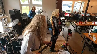 Lulu Small and the Small band playing FEVER at the Susitna Brewing Company on Big Lake