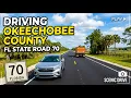 Driving through Okeechobee County on Florida State Road 70