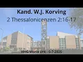 Download Lagu HHG Moria 06-07-2025 10:00 uur - kand. W.J. Korving - 2 Thessalonicenzen 2:16-17