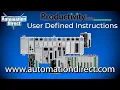 Productivity PLC User Defined Instructions from AutomationDirect