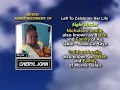 Cheryl John Long Obituary