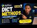 Python Dictionary Methods Explained Class 7 Learn Python for Beginners