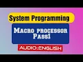Pass1 of macro processor system programming