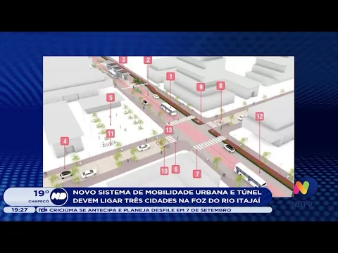 Novo sistema de mobilidade urbana e túnel devem ligar três cidades na Foz do Rio Itajaí