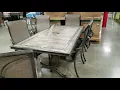 Costco AGIO 7 Piece SLING Dining Set w Tile Table Top 969