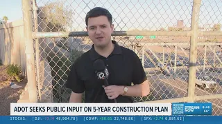 ADOT seeks public input on a 5-year construction plan