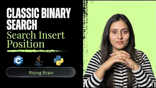 Search Insert Position Binary Search Pattern LeetCode Search Insert Position C Java Python