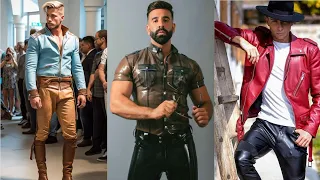 Men S Bold Leather Latex Styles Edgy Jackets Shiny Pants 