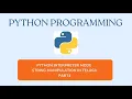 Python String Manipulation methods Part4 in Interpreter Mode explained in Telugu