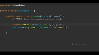 How to write a Math pow in Java