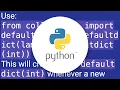 Multiple levels of collection defaultdict in Python