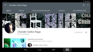 Recomendando el canal deChandler Carlton Riggs