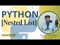 Python List part 02 Nested list Python Basic to Advance in Bangla