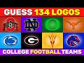 GUESS ALL 134 COLLEGE FOOTBALL TEAMS BY THEIR LOGO | NCAAF | LOGO QUIZ