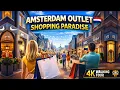Amsterdam The Style Outlets Luxury Shopping Village Walking Tour 4K