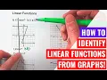 Identifying Linear Functions From Graphs