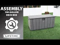 Lifetime 150 Gallon Deck Box Lifetime Assembly