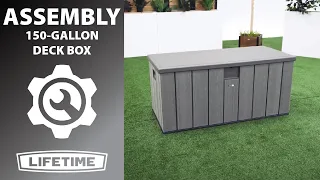 Lifetime 150 Gallon Deck Box Lifetime Assembly