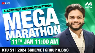 S1 KTU MODULE 3 4 ALGORITHMIC THINKING WITH PYTHON Group A B C MEGA MARATHON LIVE 2024 Scheme