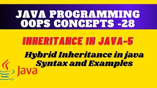 Hybrid Inheritance in Java Inheritance in Java Sample code and examples