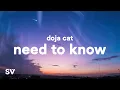 Download Lagu Doja Cat - Need To Know (Lyrics) \