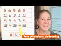 Free Worksheet Wednesday Thanksgiving Patterns