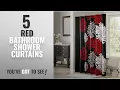 Top 10 Red Bathroom Shower Curtains 2018 Comfort Spaces - Enya Shower Curtain