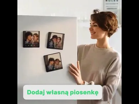 Personalizowany magnes z muzyką i zdjęciem