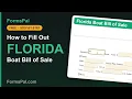 How to Fill Out a Florida Boat Bill of Sale Free Fillable PDF Step by Step