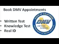 How to book DMV Appointment Online Real ID Appointment Schedule DMV Appointment