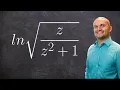 Expanding logarithmic expressions with a square root