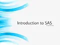 Overview of SAS What is SAS About SAS Language SAS Applications SAS Salary LogicStats