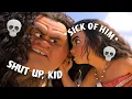 Maui and Moana having a love-hate relationship for over 10 and a half minutes straight