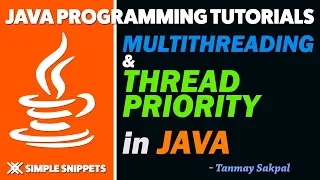Thread Priority in Java Multithreading Multithreading Part - 4
