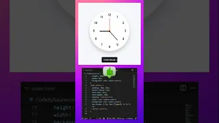 Unlock Clock Animation HTML CSS JavaScript