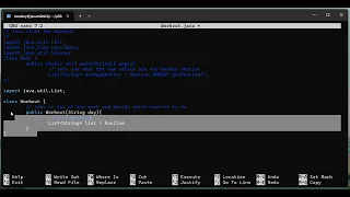 java p90x exercise tracker part10
