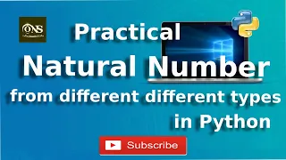 Print Natural number from different different type in Python
