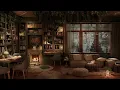 Library Ambience ASMR Library Sounds For Studying Crackling Fireplace Sounds Page Turning More