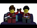 Ninjago GIF - Kai Ray and Cole playing games